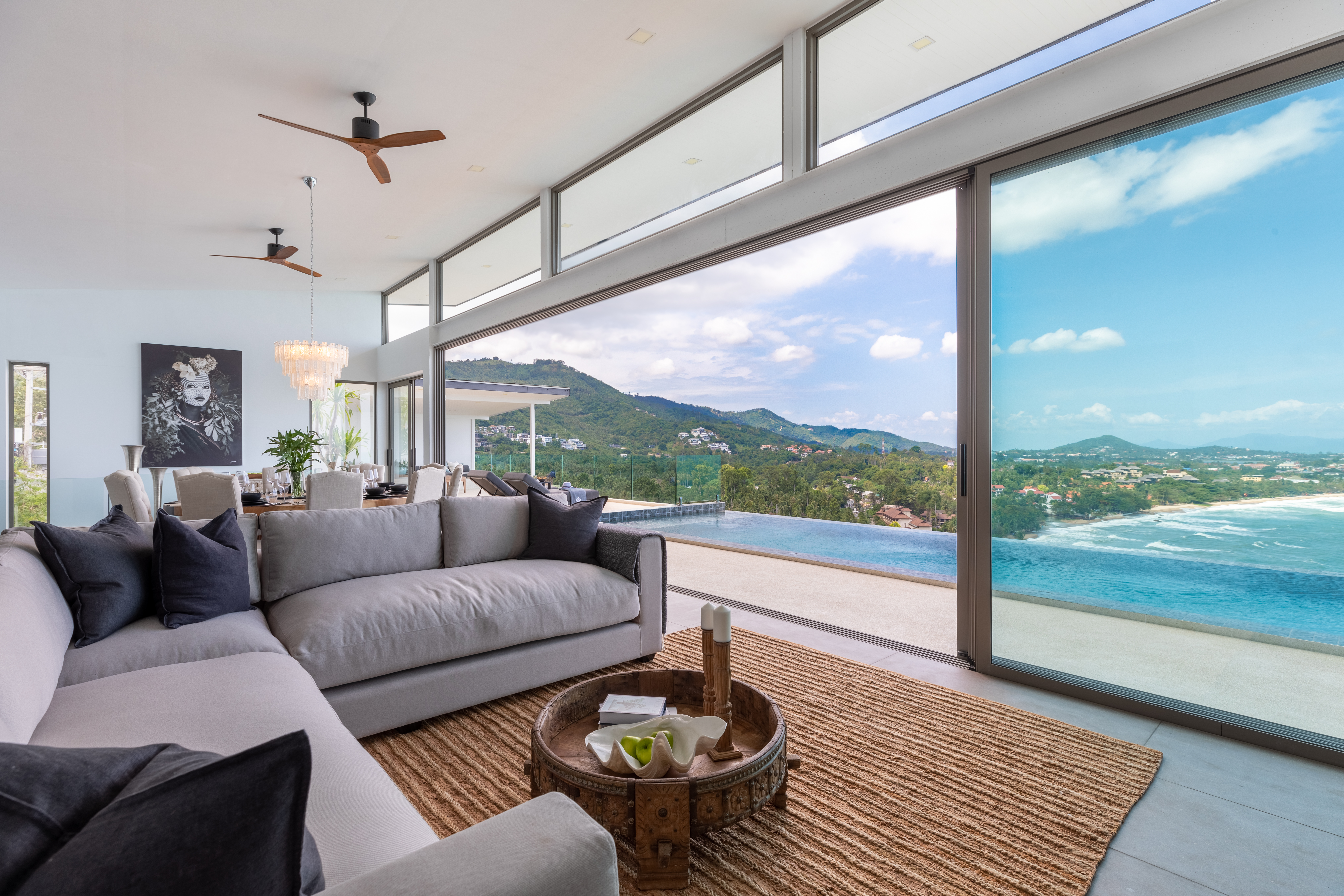 Living spaces at Villa Anushka